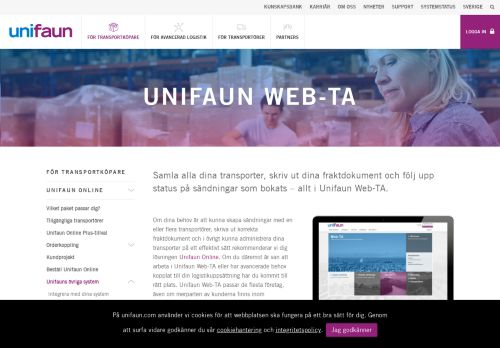 
                            2. Unifaun Web-TA - Unifaun