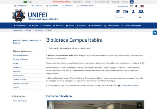 
                            4. Unifei | Biblioteca Campus Itabira