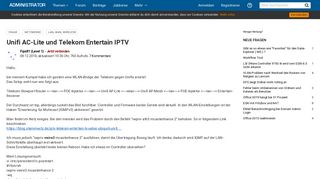 
                            5. Unifi AC Lite und Telekom Entertain IPTV - Administrator