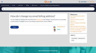 
                            8. unifi Community - How do I change my email billing address? - unifi ...