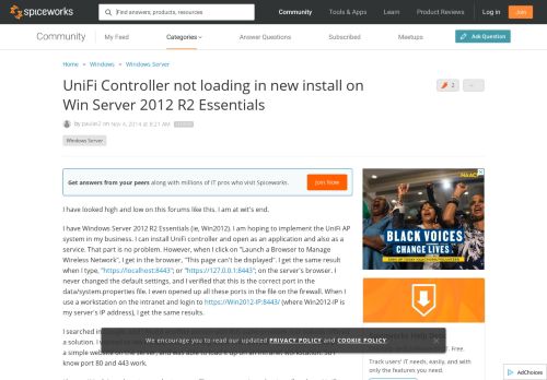 
                            5. UniFi Controller not loading in new install on Win Server 2012 R2 ...