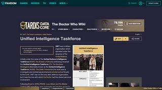 
                            2. Unified Intelligence Taskforce | Tardis | FANDOM powered by Wikia