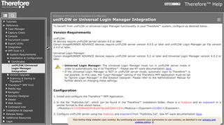 
                            12. uniFLOW/Universal Login Manager Integration - therefore.net