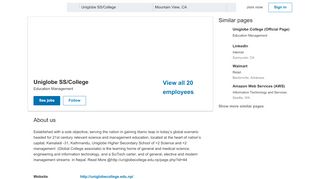 
                            10. Uniglobe SS/College | LinkedIn