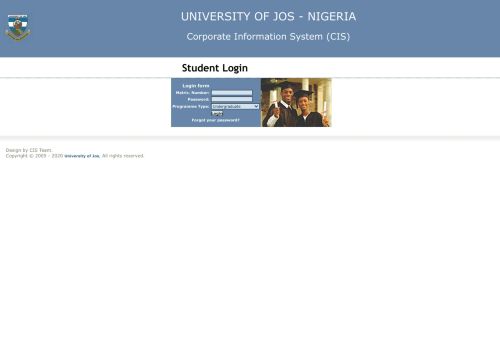 
                            1. UNIJOS - Student Area - University of Jos