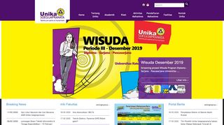 
                            1. Unika Soegijapranata Website