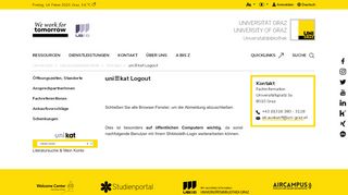 
                            3. uni≡kat Logout - Universitätsbibliothek