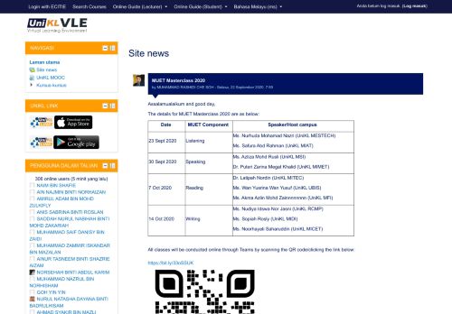 
                            2. UniKL VLE