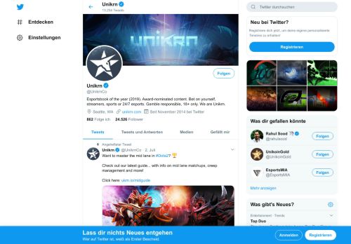 
                            5. Unikrn (@UnikrnCo) | Twitter