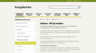 
                            7. Unikum - IUP på webben - Kungsbacka kommun