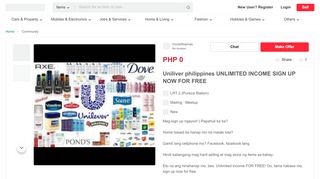 
                            2. Uniliver philippines UNLIMITED INCOME SIGN UP NOW FOR FREE ...