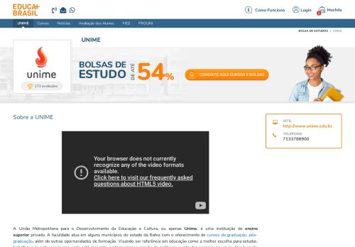 
                            6. Unime 2019 | Bolsas de Estudo de até 50% | Educa Mais Brasil