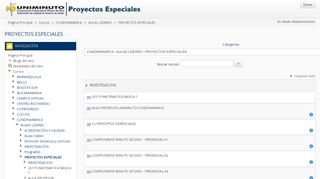 
                            2. Uniminuto: PROYECTOS ESPECIALES