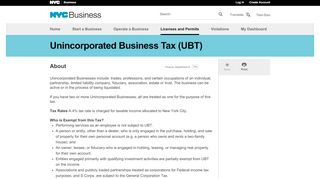 
                            10. Unincorporated Business Tax (UBT) - NYC Business - NYC.gov