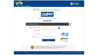 
                            6. Uninet - Banco Union SA - Página Principal