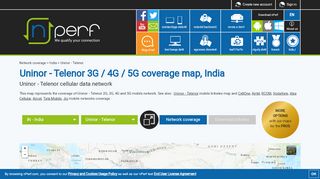 
                            9. Uninor - Telenor 2G / 3G / 4G coverage - nPerf