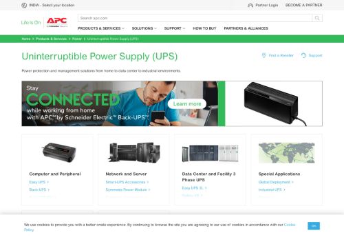 
                            12. Uninterruptible Power Supply (UPS) - APC India - APC.com