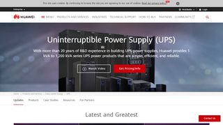 
                            8. Uninterruptible Power Supply (UPS) - Huawei Enterprise