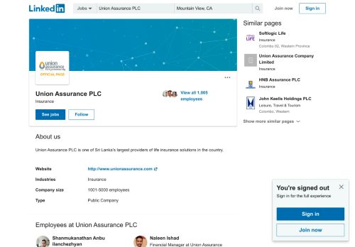 
                            7. Union Assurance PLC | LinkedIn