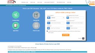 
                            13. Union Bank of India Home Loan EMI Calculator Feb 2019