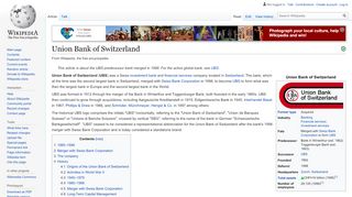 
                            7. Union Bank of Switzerland - Wikipedia