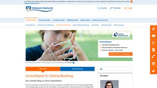 
                            6. UnionDepot Online-Banking - Volksbank Neckartal eG