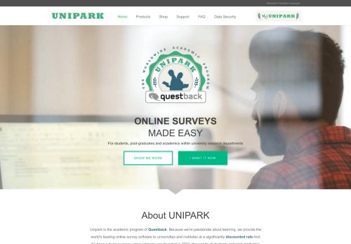 
                            8. Unipark: Startseite