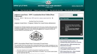 
                            4. unipune exam form - SPPU examination form Online [Pune University ...