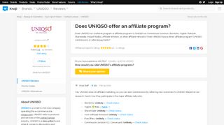 
                            7. UNIQSO affiliate program? Does UNIQSO do affiliate marketing ...