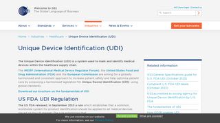 
                            8. Unique Device Identification (UDI) | GS1