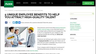 
                            10. Unique Employee Benefits to Help You Attract Good Talent | Alsco AU