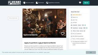 
                            10. Unique gig venue in Berlin D | Spinnrad Berlin | SofaConcerts