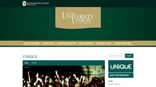 
                            13. UNIQUE Programs | The University Union | Sacramento State