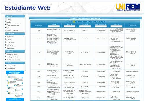 
                            1. UNIREM - Portal Estudiantil