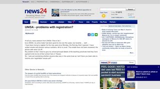 
                            12. UNISA - problems with registration? | News24