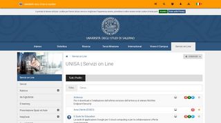 
                            3. UNISA | Servizi on Line