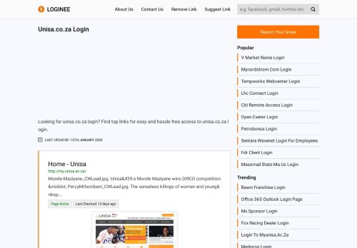 
                            11. Unisa.co.za Login