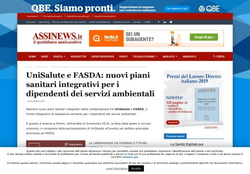 
                            9. UniSalute e FASDA: nuovi piani sanitari integrativi per i dipendenti dei ...