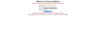 
                            2. Uniserve Webmail - uniserve.com