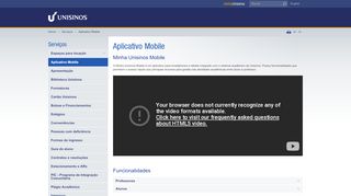 
                            3. Unisinos - Aplicativo Mobile