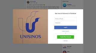 
                            7. Unisinos - Já conhece o app do Minha Unisinos? Com ele... | Facebook