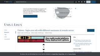 
                            2. Unison - login over ssh with different username at remote server ...