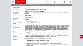 
                            9. Unit Testing Your Application with JUnit - Oracle