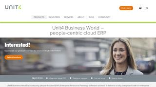
                            2. Unit4 Business World | Integrated Cloud ERP