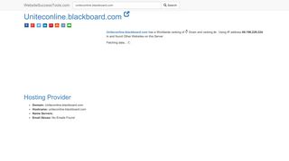 
                            8. Uniteconline.blackboard.com Error Analysis (By Tools)