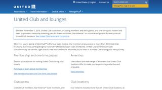 
                            13. United Club information | United Airlines