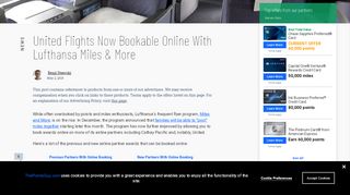 
                            10. United Flights Now Bookable Online With Lufthansa Miles & More