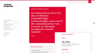 
                            10. United Internet AG: Europas Internet-Spezialist