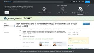 
                            11. united kingdom - How do I make a one of payment to my HSBC credit ...