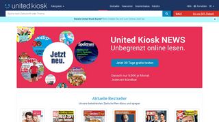 
                            11. United Kiosk: Zeitschriften & Zeitungen als Abo & epaper